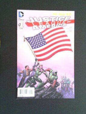 Justice League Of America #1 Comic Geoff Johns - with Bag and Board